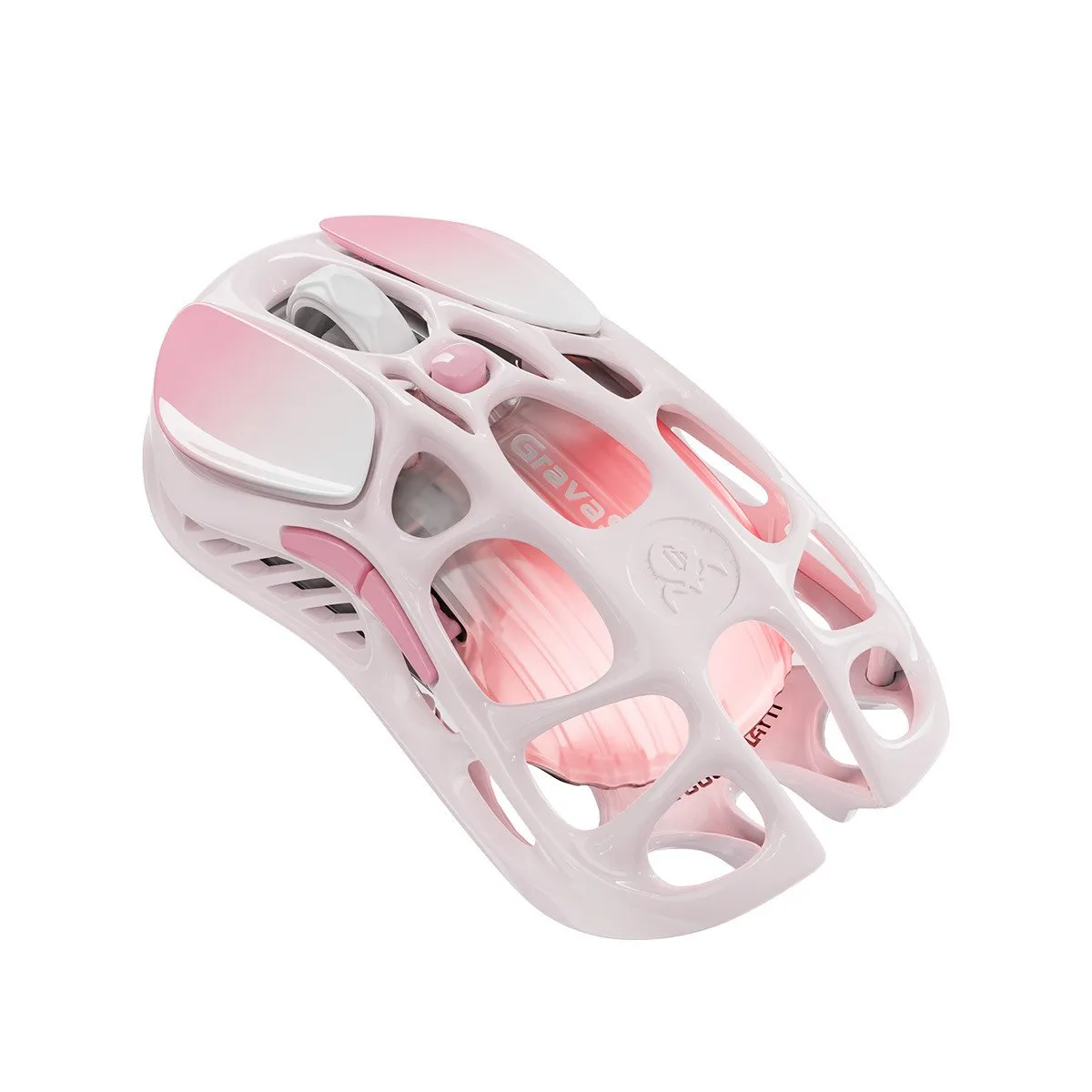 Мышь GravaStar Mercury M1 Pro Sakura Pink, PAW3395, 26000 DPI, 2.4/BT/Wired, 88±3g — фото 6