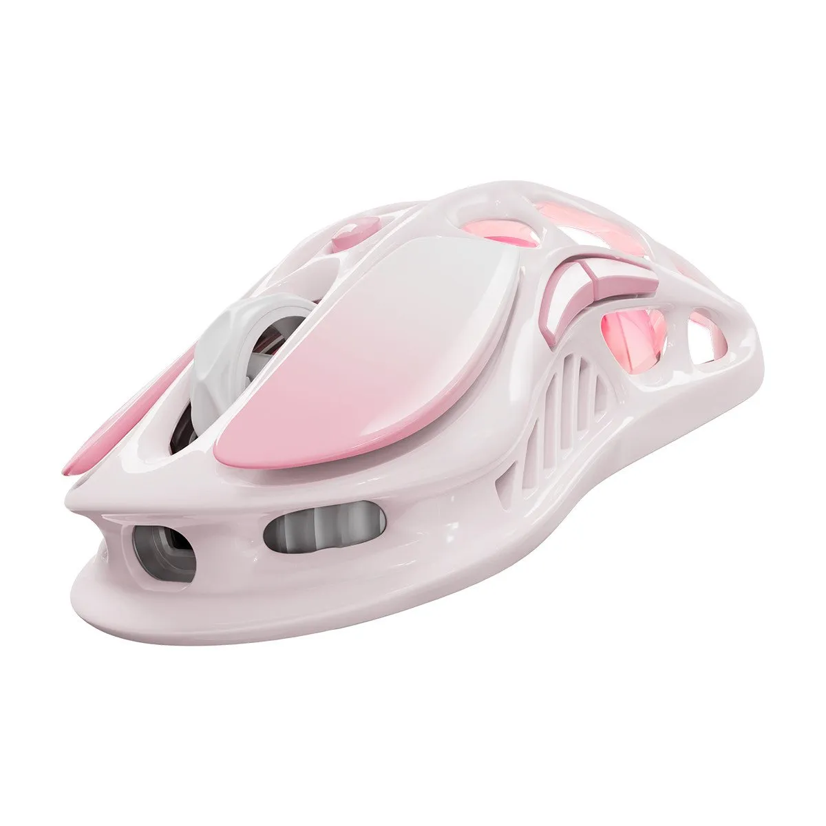 Мышь GravaStar Mercury M1 Pro Sakura Pink, PAW3395, 26000 DPI, 2.4/BT/Wired, 88±3g — фото 4