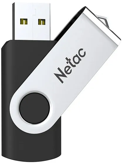 USB Флеш 64GB 3.2 Netac U505 NT03U505N-064G-32BK серебристый/черный — фото 2