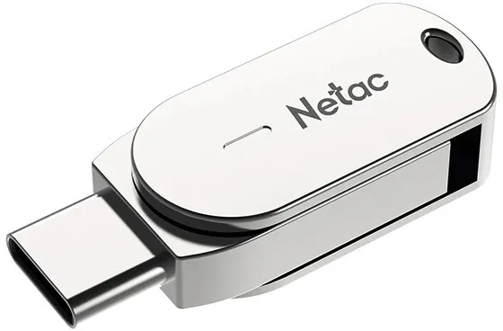 USB Флеш 32GB 3.2 Netac U785C OTG NT03U785C-032G-32PN серебристый — фото 2