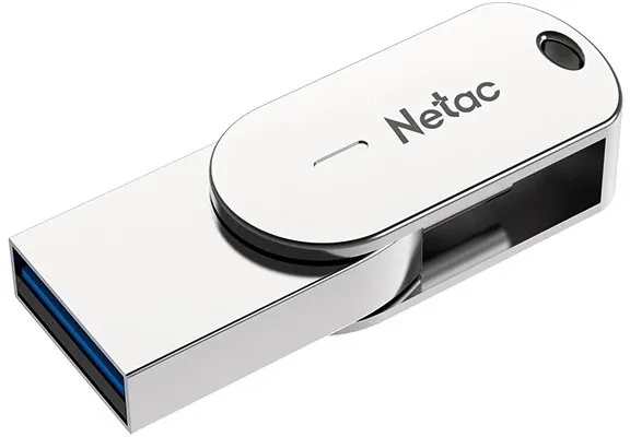 USB Флеш 32GB 3.2 Netac U785C OTG NT03U785C-032G-32PN серебристый — фото 3