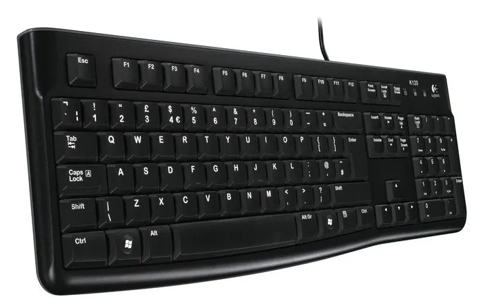 Клавиатура проводная Logitech K120 черный