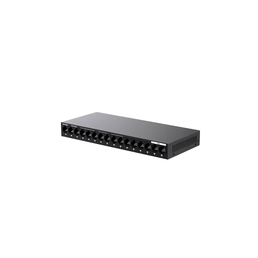 Коммутатор Tenda TEG1016M 16-port Gigabit Ethernet черный — фото 4