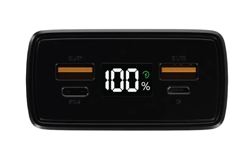 Зарядное устройство Power bank Olmio QL-30, 30000mAh, серый — фото 2