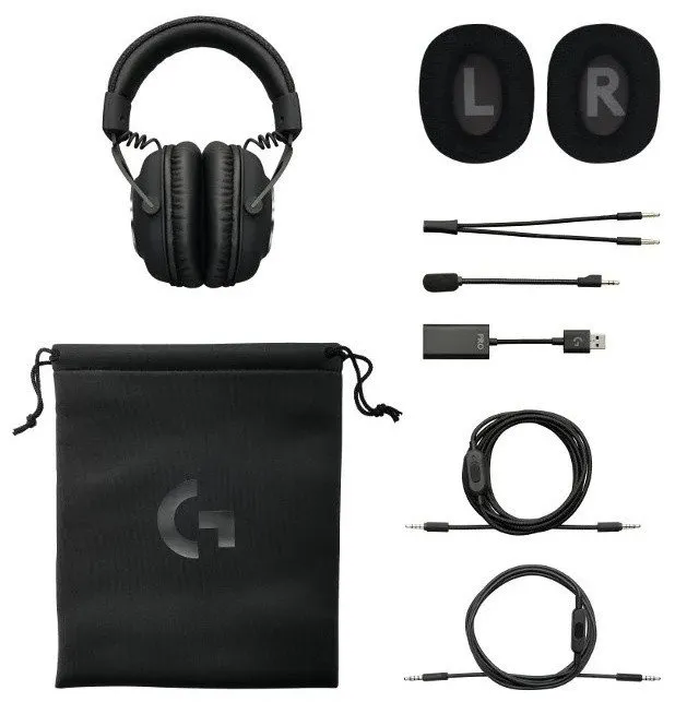 Наушники-гарнитура игровая Logitech G PRO X черный — фото 2