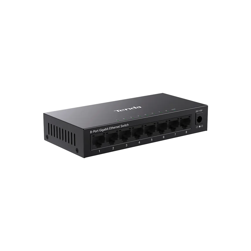 Коммутатор Tenda TEG1008M 8-port Gigabit Ethernet черный — фото 4