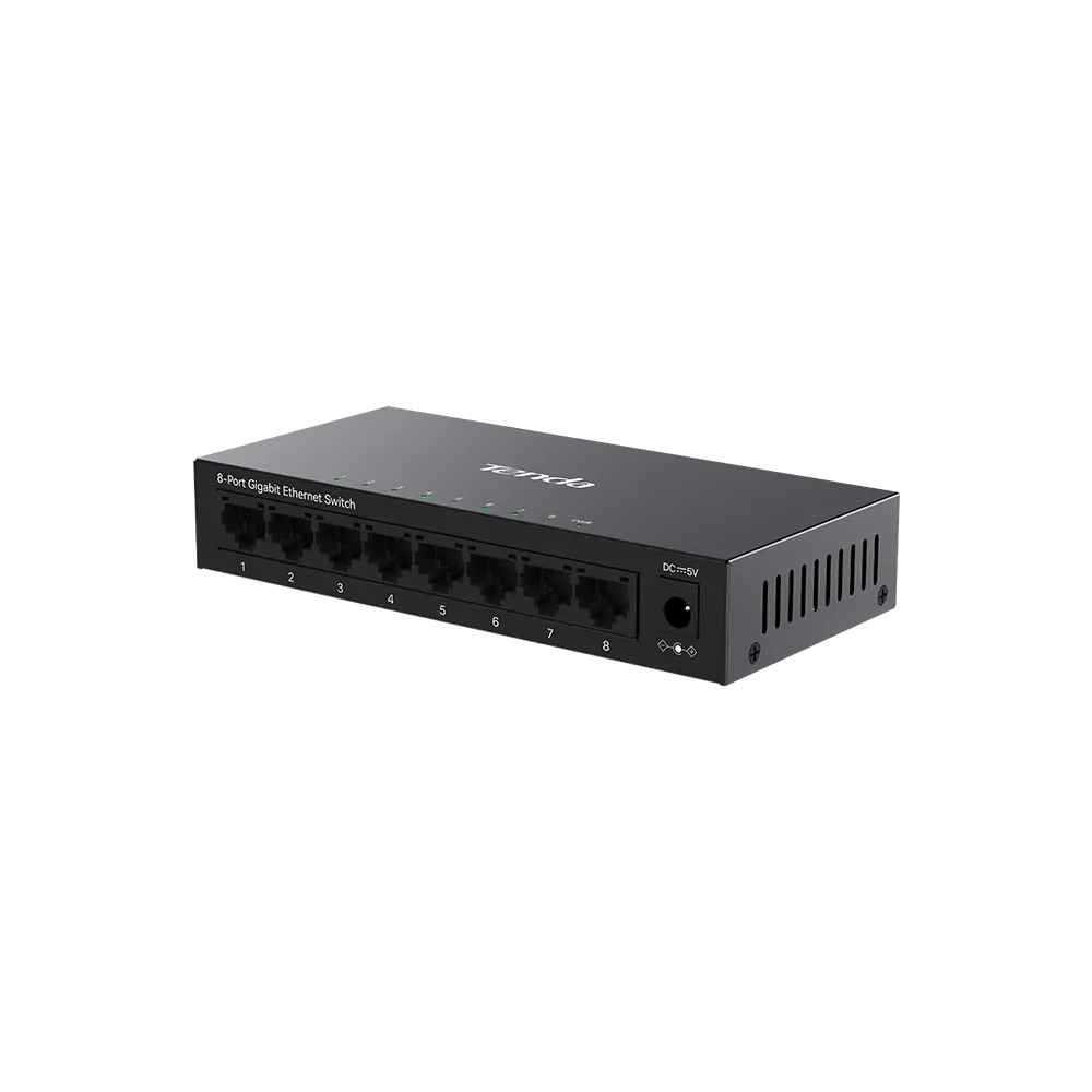 Коммутатор Tenda TEG1008M 8-port Gigabit Ethernet черный — фото 3