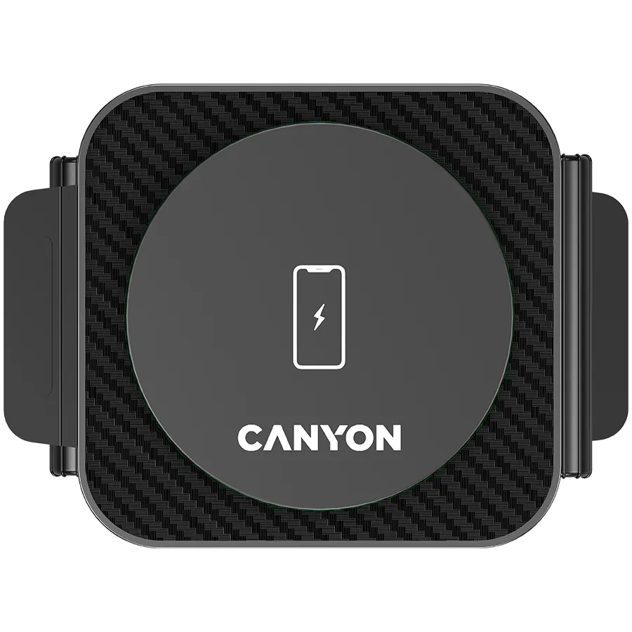 CANYON wireless charger WS-305 15W 3in1 Foldable Black — фото 4