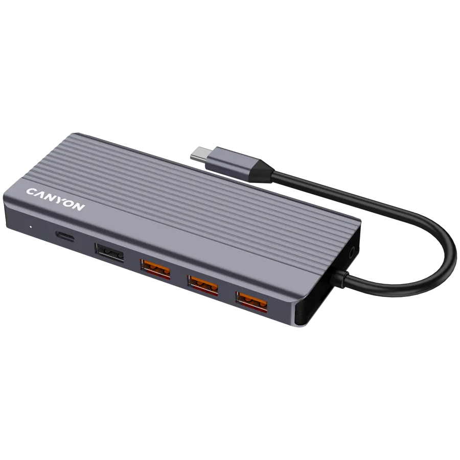 CANYON hub DS-16 13in1 4k USB-C Grey — фото 3