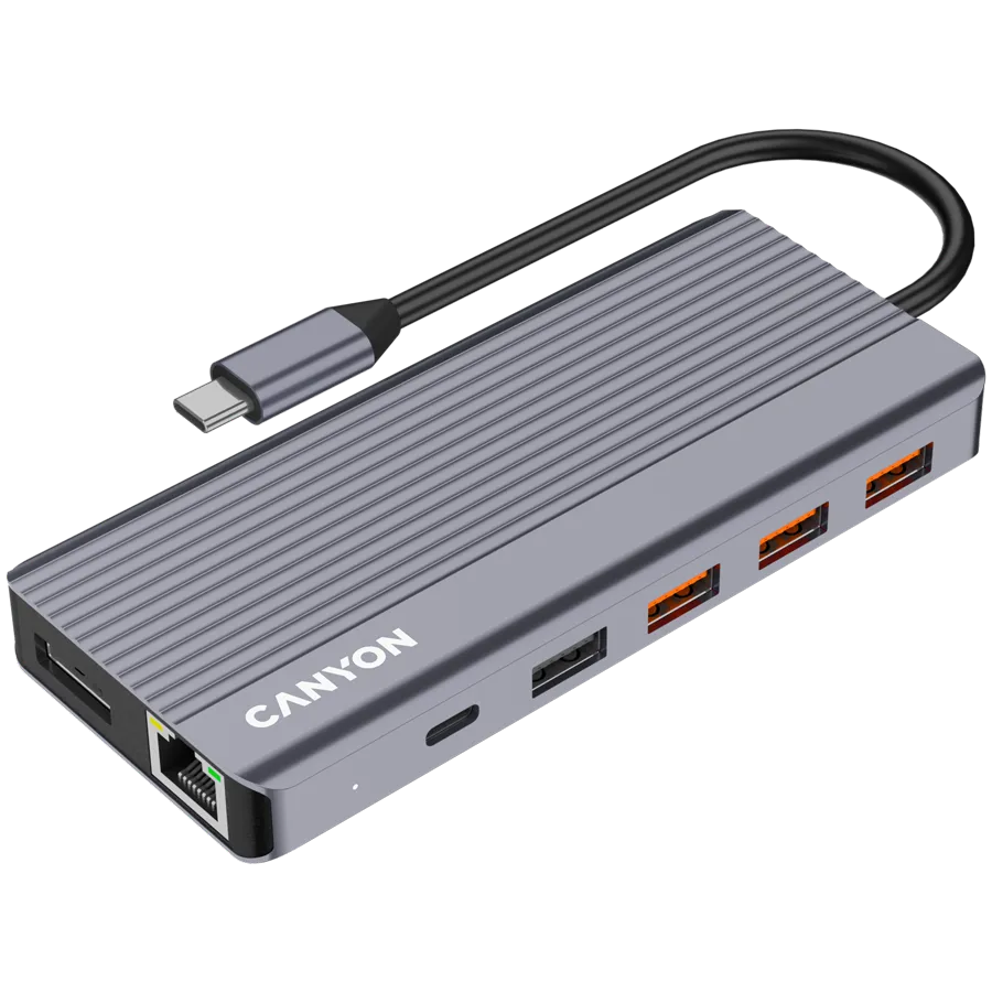 CANYON hub DS-16 13in1 4k USB-C Grey — фото 5