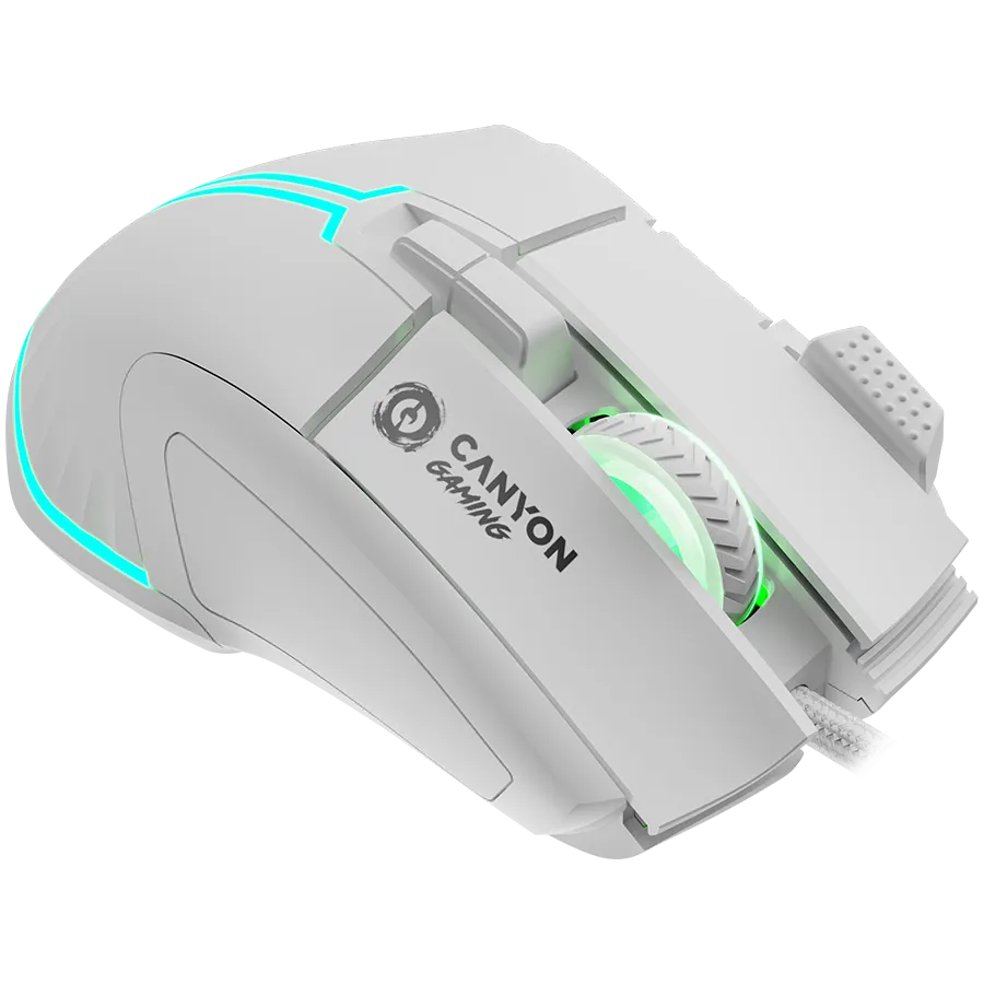 CANYON mouse Fortnax GM-636 RGB 9buttons Wired White — фото 4