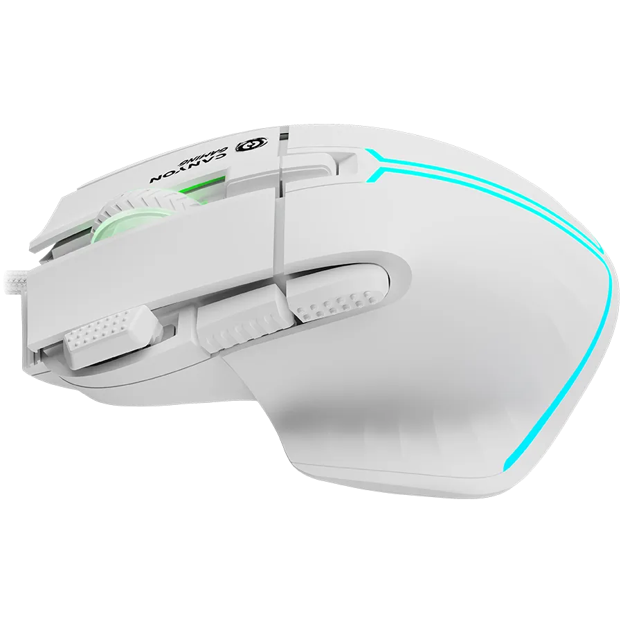 CANYON mouse Fortnax GM-636 RGB 9buttons Wired White — фото 5
