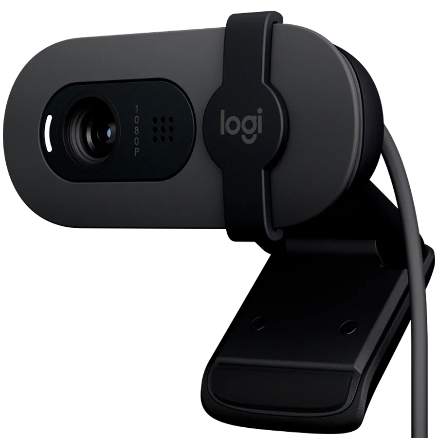 LOGITECH Brio 100 Full HD Webcam - GRAPHITE - USB — фото 2