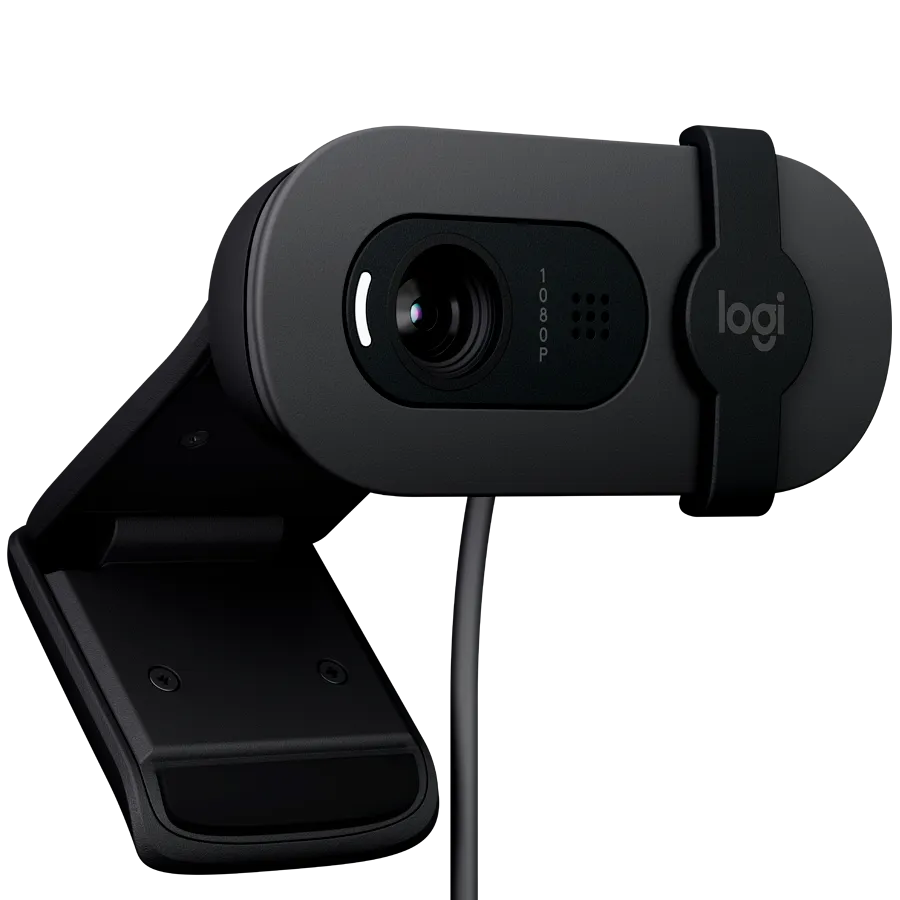 LOGITECH Brio 100 Full HD Webcam - GRAPHITE - USB — фото 3
