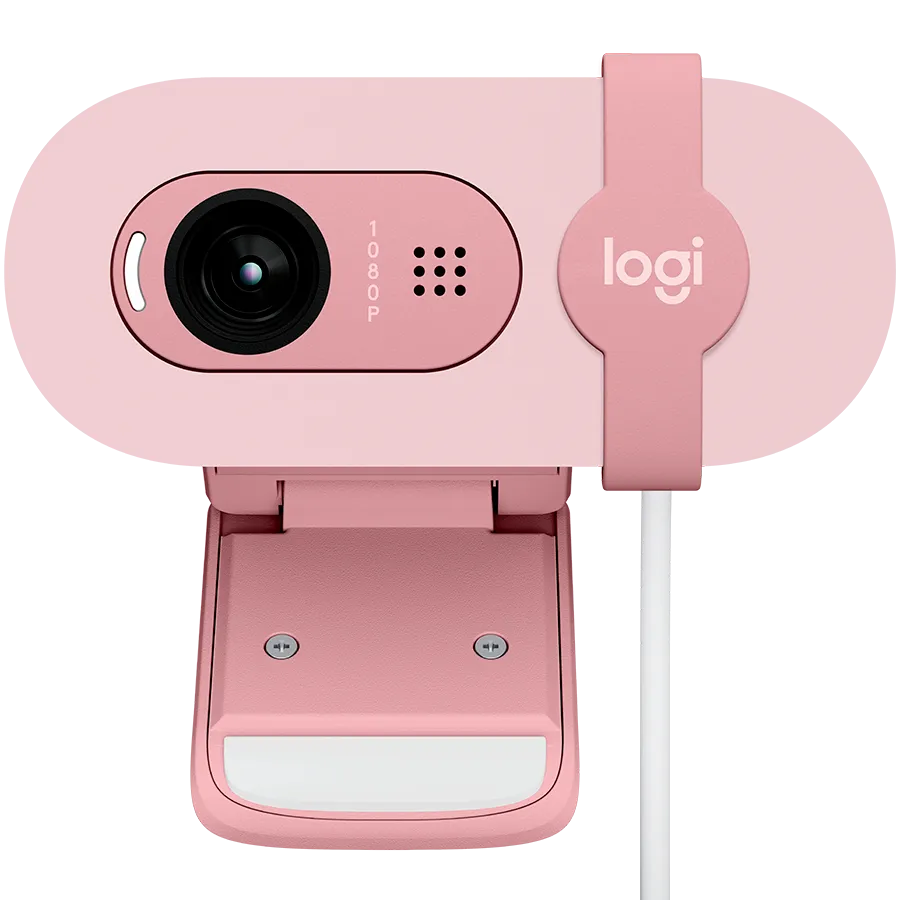 LOGITECH Brio 100 Full HD Webcam - ROSE - USB