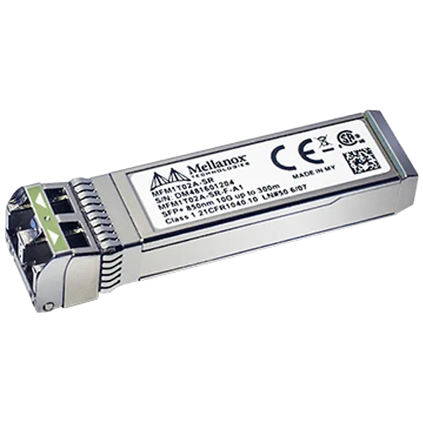 Оптический модуль Mellanox MFM1T02A-SR optical module, ETH 10GbE, 10Gb/s, SFP+, LC-LC, 850nm, SR up to 300m