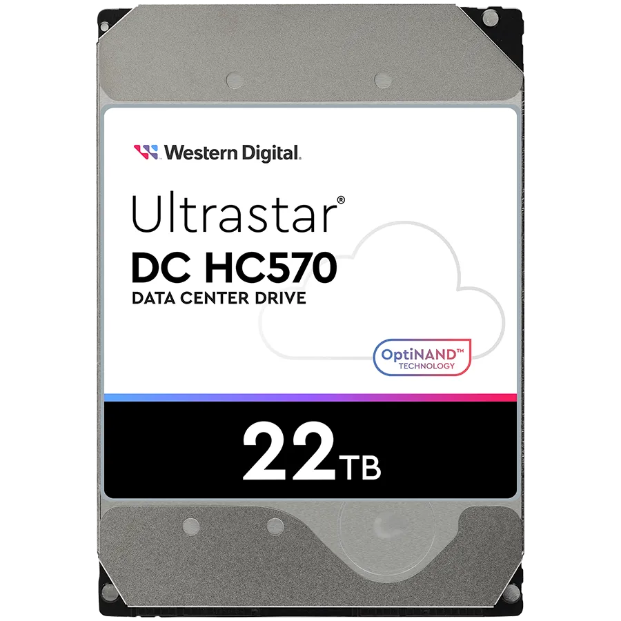 HDD Server WD/HGST ULTRASTAR DC HC570 (3.5’’, 22TB, 512MB, 7200 RPM, SATA 6Gb/s, 512E SE NP3), SKU: 0F48155