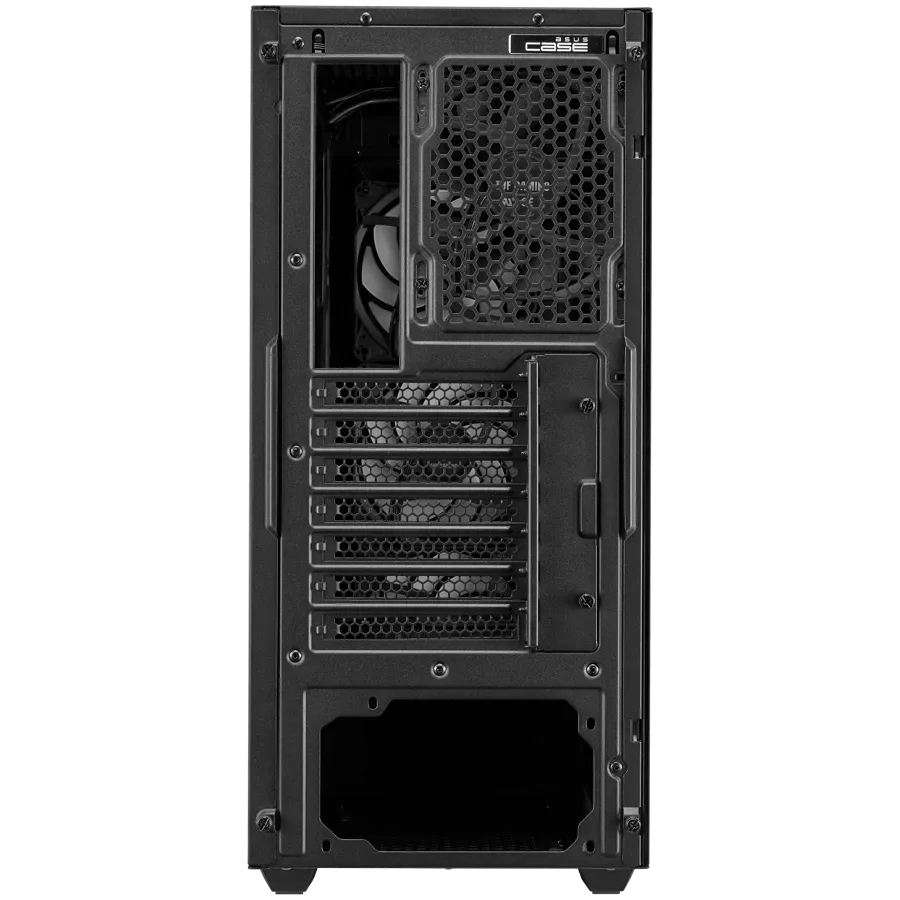 Корпус ASUS TUF Gaming GT301 ATX mid-tower compact case with tempered glass side panel, honeycomb front panel, 120mm AURA Addressable RGB fan, headphone hanger and 360mm radiator support — фото 5