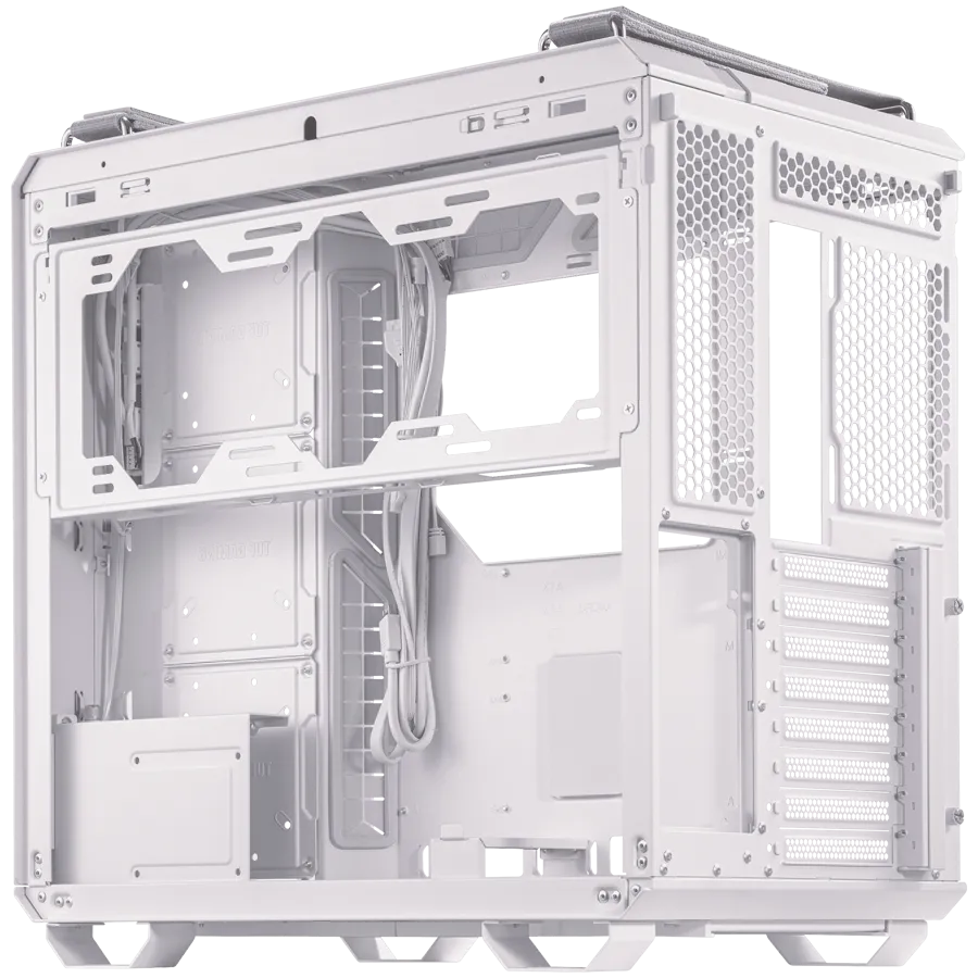 Корпус ASUS TUF Gaming GT502 ATX Gaming case White, Dual Chamber Chassis, Panoramic View, Tempered Glass front and side panel, Tool-Free side panels, Front Panel High-Speed USB Type-C — фото 2