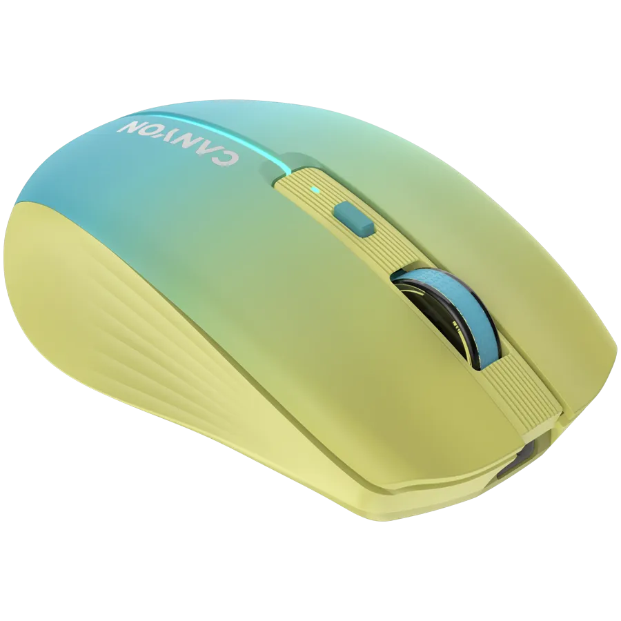 CANYON mouse MW-44  Wireless Charge Yellow Blue — фото 5