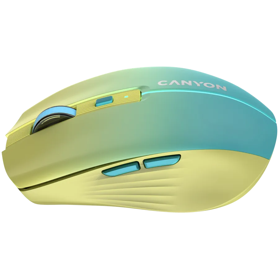 CANYON mouse MW-44  Wireless Charge Yellow Blue — фото 2