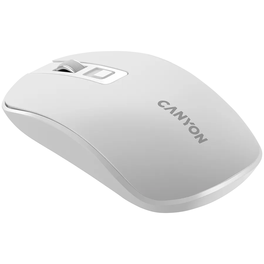 CANYON mouse MW-18 Wireless Charge Pearl White — фото 4