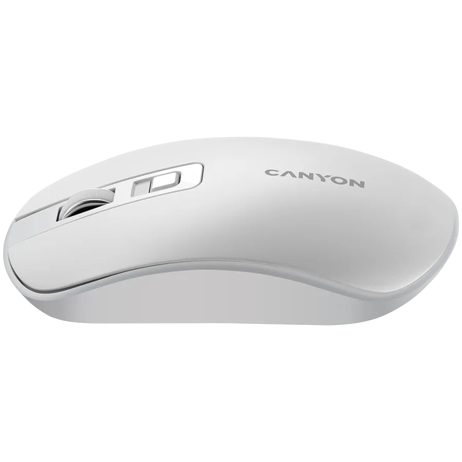 CANYON mouse MW-18 Wireless Charge Pearl White — фото 2