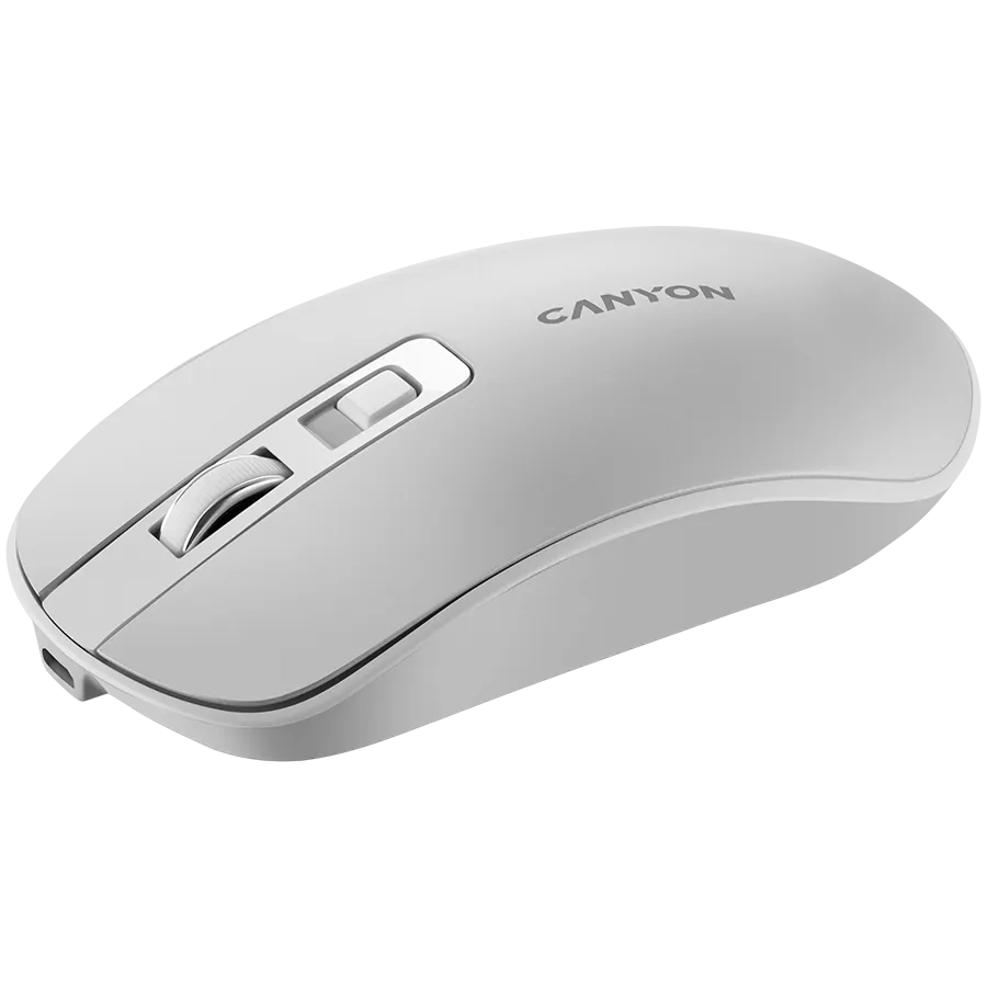 CANYON mouse MW-18 Wireless Charge Pearl White — фото 3