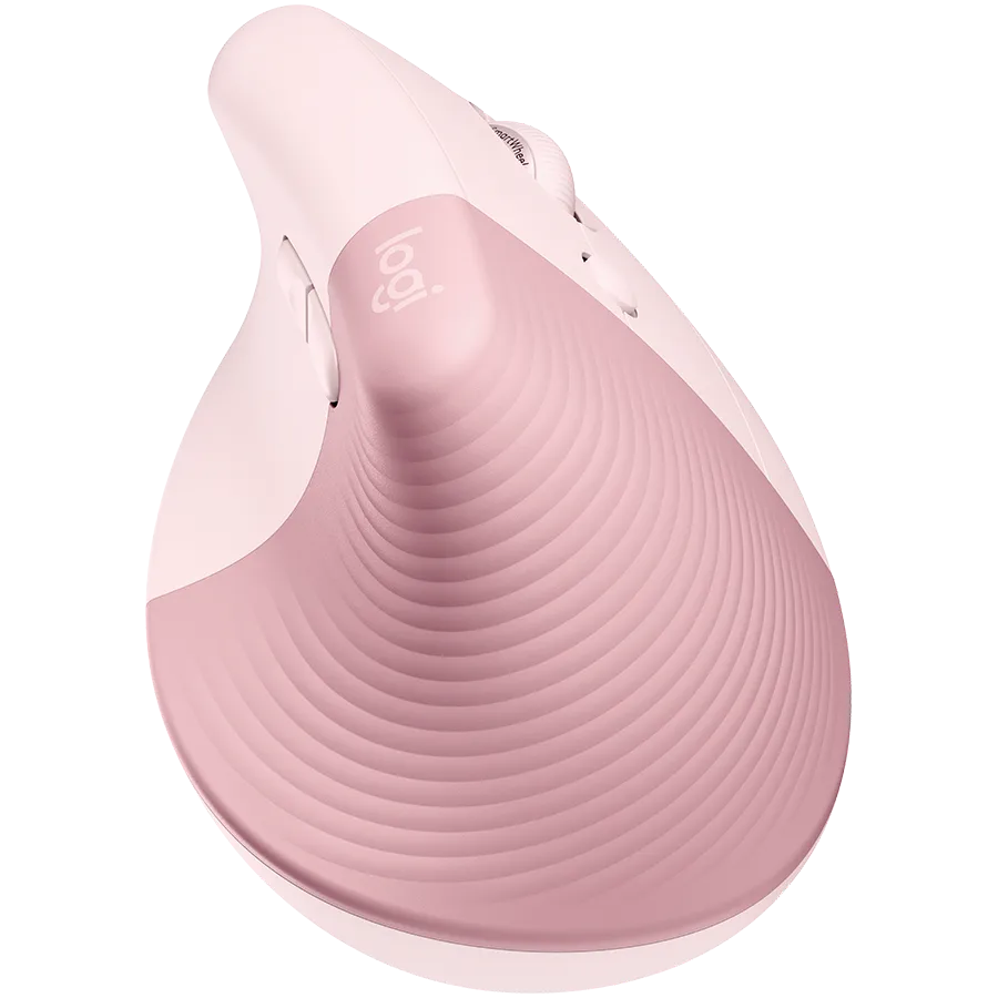 LOGITECH Lift Bluetooth Vertical Ergonomic Mouse - ROSE/DARK ROSE — фото 2