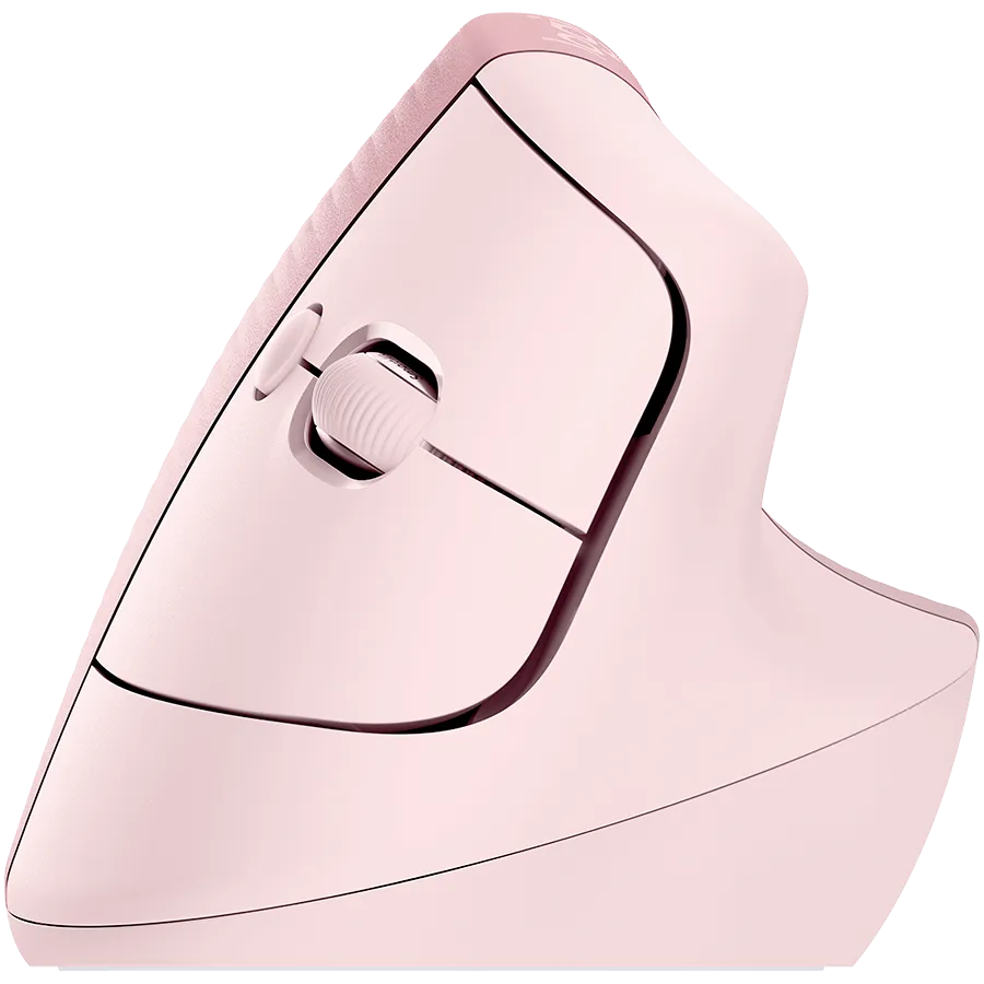LOGITECH Lift Bluetooth Vertical Ergonomic Mouse - ROSE/DARK ROSE — фото 3