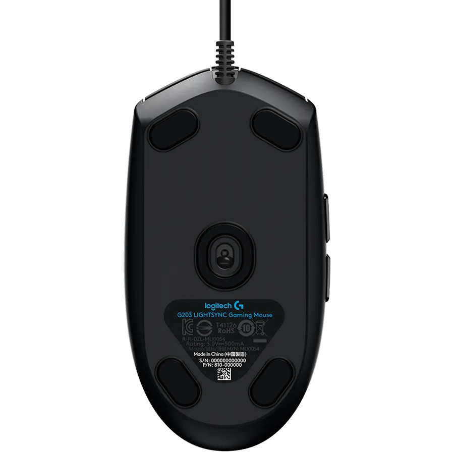 LOGITECH G102 LIGHTSYNC Corded Gaming Mouse - BLACK - USB - EER — фото 5