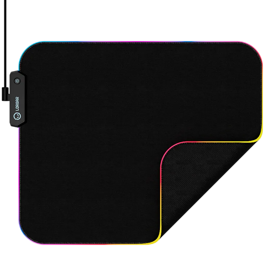 Lorgar Steller 913, Gaming mouse pad, High-speed surface, anti-slip rubber base, RGB backlight, USB connection, Lorgar WP Gameware support, size: 360mm x 300mm x 3mm, weight 0.250kg — фото 3