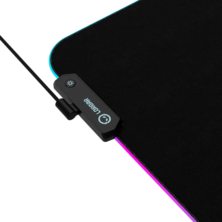 Lorgar Steller 913, Gaming mouse pad, High-speed surface, anti-slip rubber base, RGB backlight, USB connection, Lorgar WP Gameware support, size: 360mm x 300mm x 3mm, weight 0.250kg — фото 2
