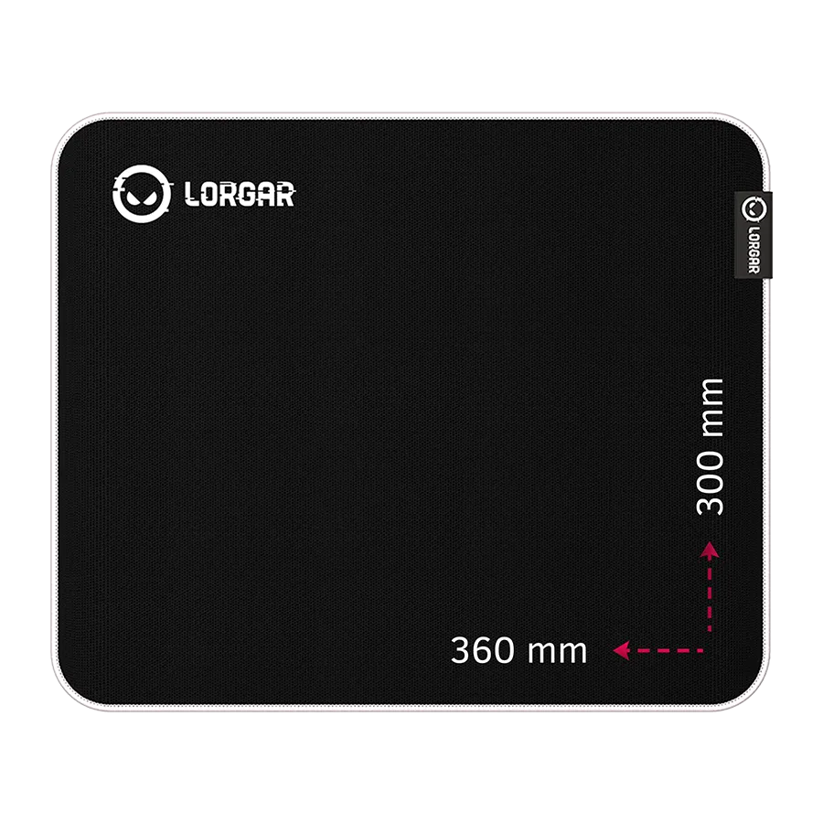 Lorgar Legacer 753, Gaming mouse pad, Ultra-gliding surface, Purple anti-slip rubber base, size: 360mm x 300mm x 3mm, weight 0.23kg