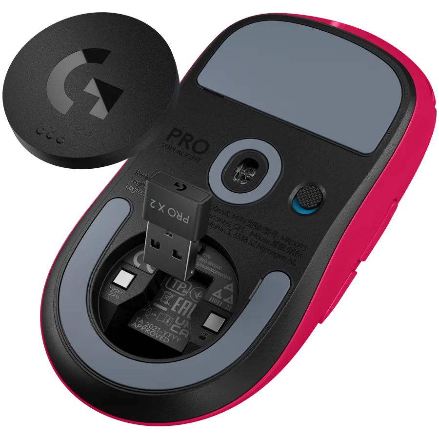 LOGITECH G PRO X SUPERLIGHT 2 LIGHTSPEED Gaming Mouse - MAGENTA - EER — фото 4