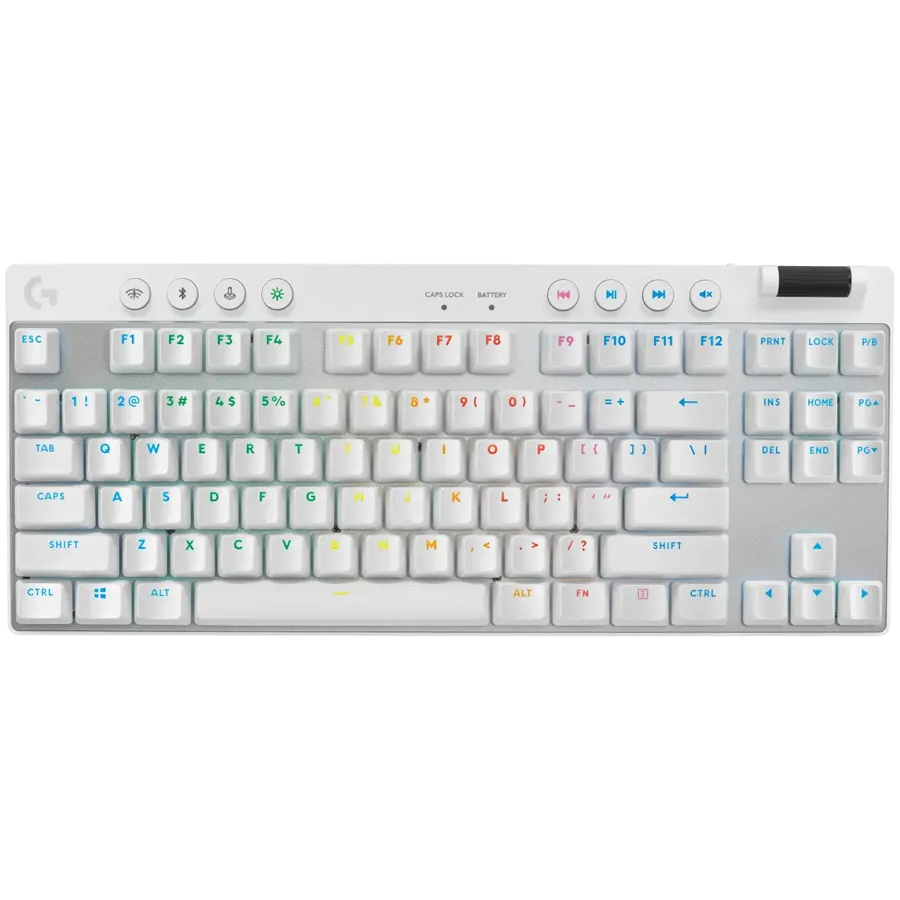 LOGITECH G PRO X TKL LIGHTSPEED Mechanical Gaming Keyboard - WHITE - US INT'L - TACTILE