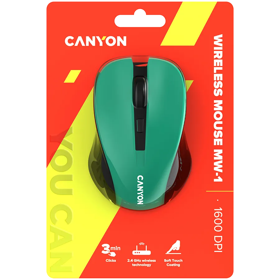 CANYON mouse MW-1 Wireless Green — фото 6