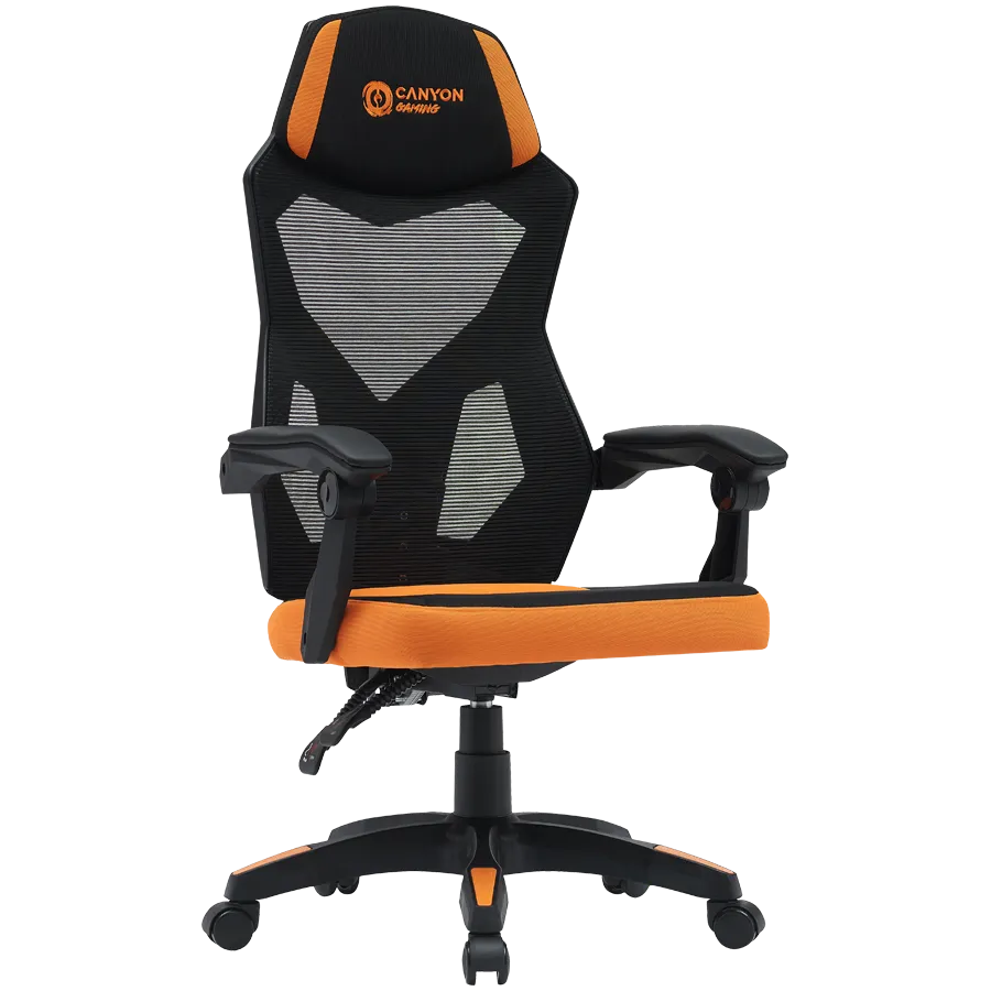 CANYON gaming chair Wave MCH02 Mesh Black Orange — фото 2