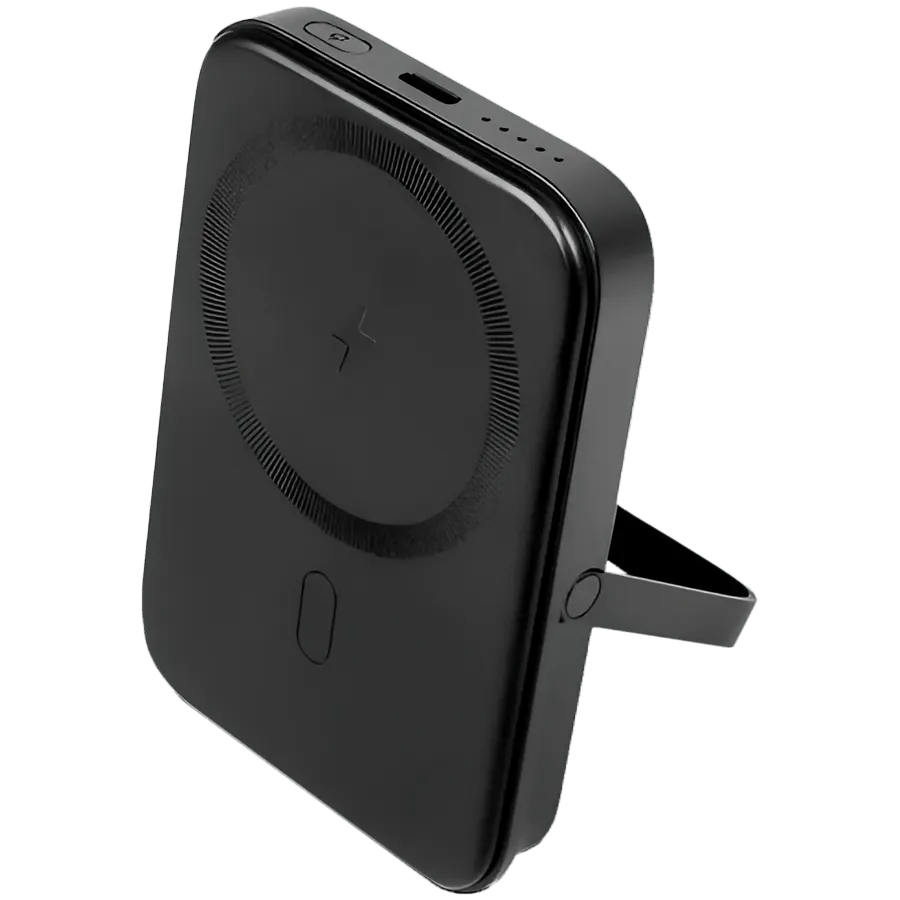 ttec ReCharger Pro M 5.000mAh MagSafe Compatible PD 20W Powerbank with Stand Black
