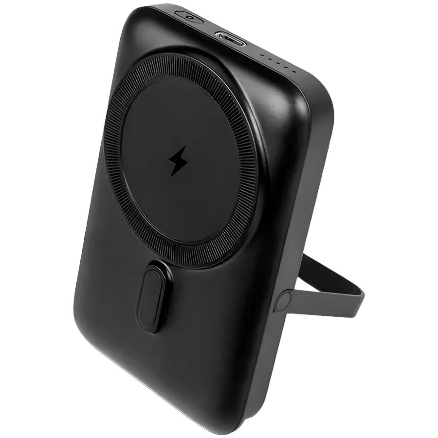ttec ReCharger Pro M 10.000mAh MagSafe Compatible PD 20W Powerbank with Stand Black
