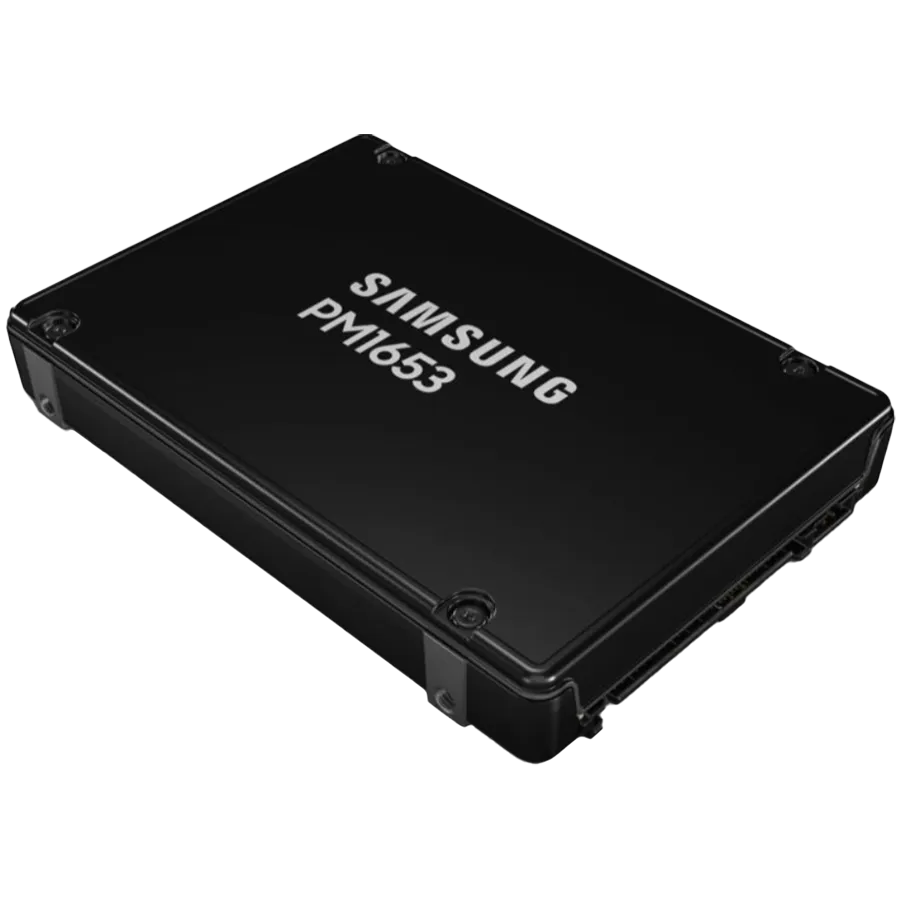 SAMSUNG PM1653 1.92TB Enterprise SSD, 2.5” 7mm, SAS 24Gb/s, Read/Write: 4300 / 3800 MB/s, Random Read/Write IOPS 800K/135K