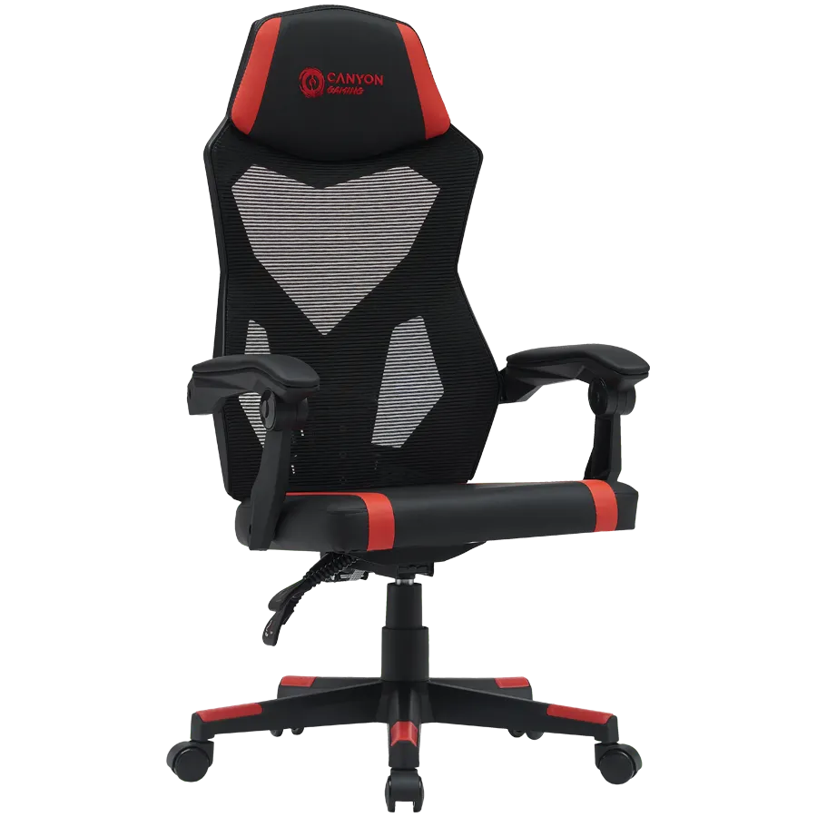CANYON gaming chair Flow MCH01 Mesh Black Red — фото 2