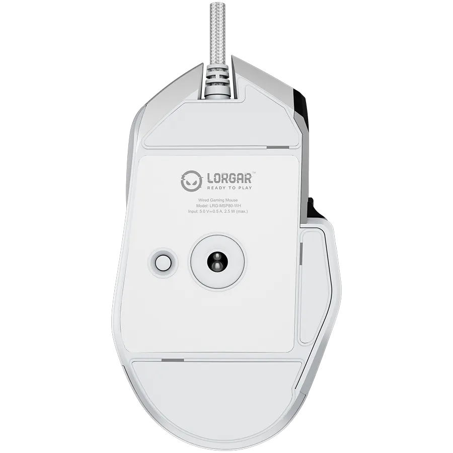 LORGAR MSP80, 8000 Hz Gaming Mouse Pro, White — фото 7