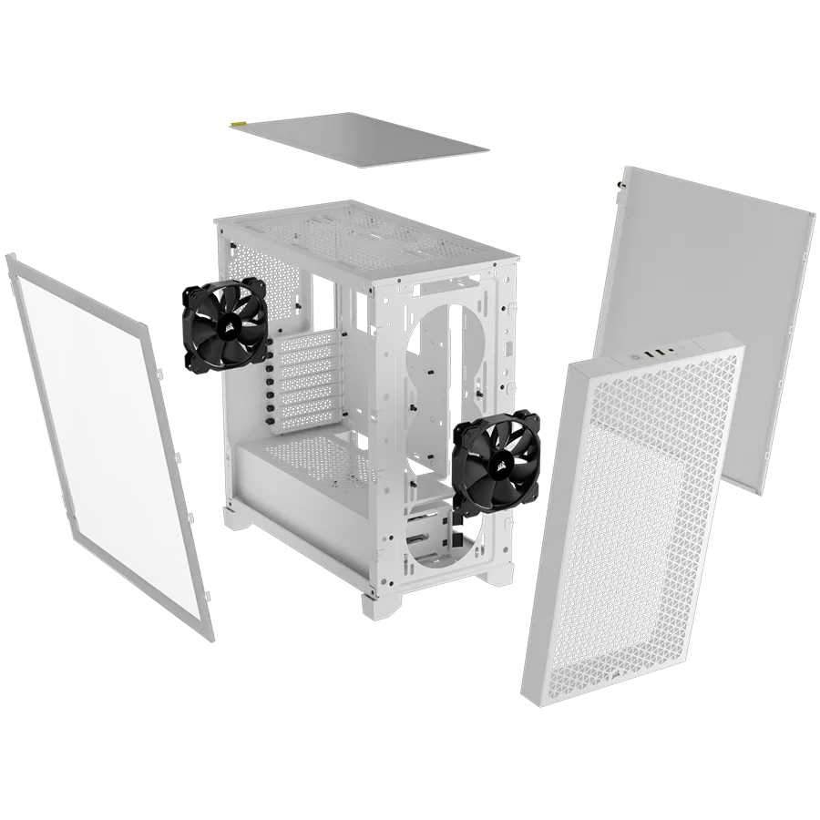Corsair 3000D Tempered Glass Mid-Tower, White — фото 4