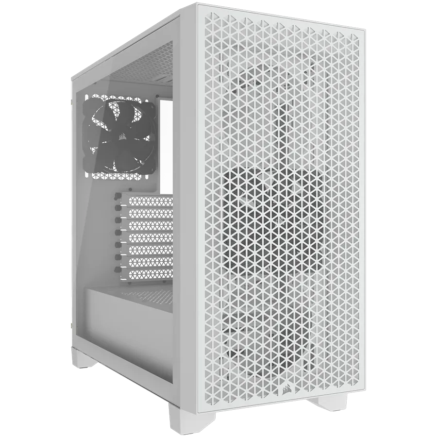 Corsair 3000D Tempered Glass Mid-Tower, White — фото 2