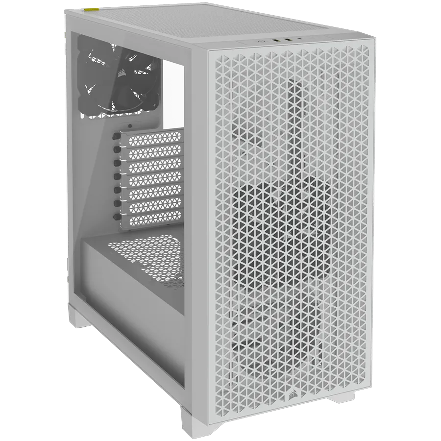 Corsair 3000D Tempered Glass Mid-Tower, White