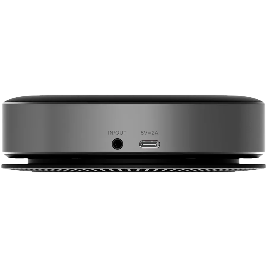 Prestigio Solutions Video Conferencing Speakerphone Alpha: 5W, 6 mic, 5m (Radius), Wireless charging, Connection via USB Type-C, AUX or BT4.2+EDR — фото 4