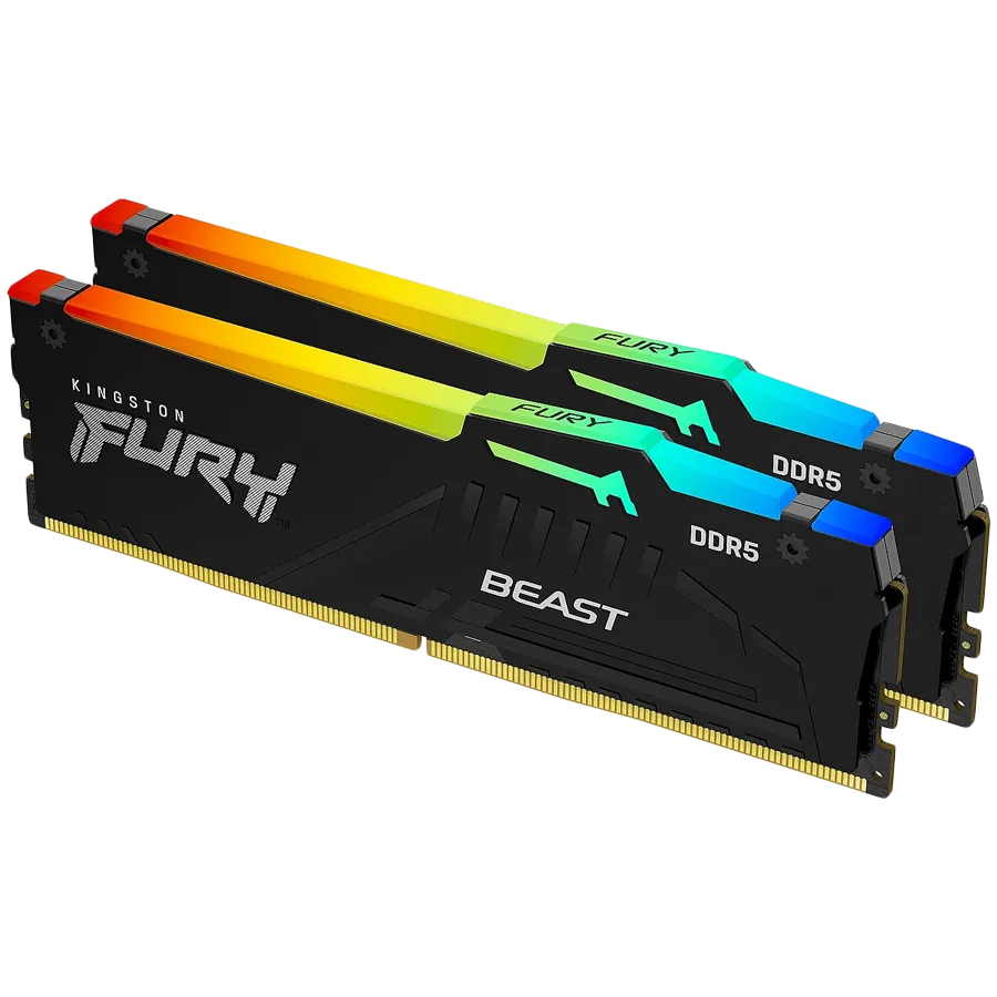 Kingston 32GB 6000MT/s DDR5 CL36 DIMM (Kit of 2) FURY Beast RGB EXPO