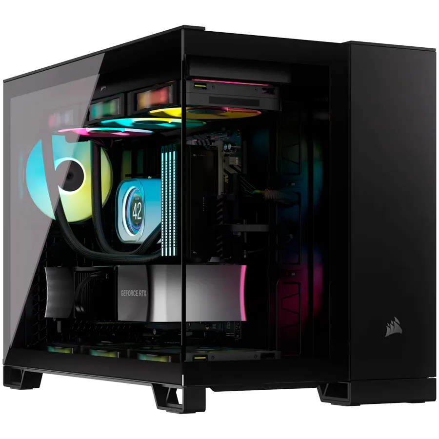 Corsair 2500X Tempered Glass mATX Mid-Tower, Black