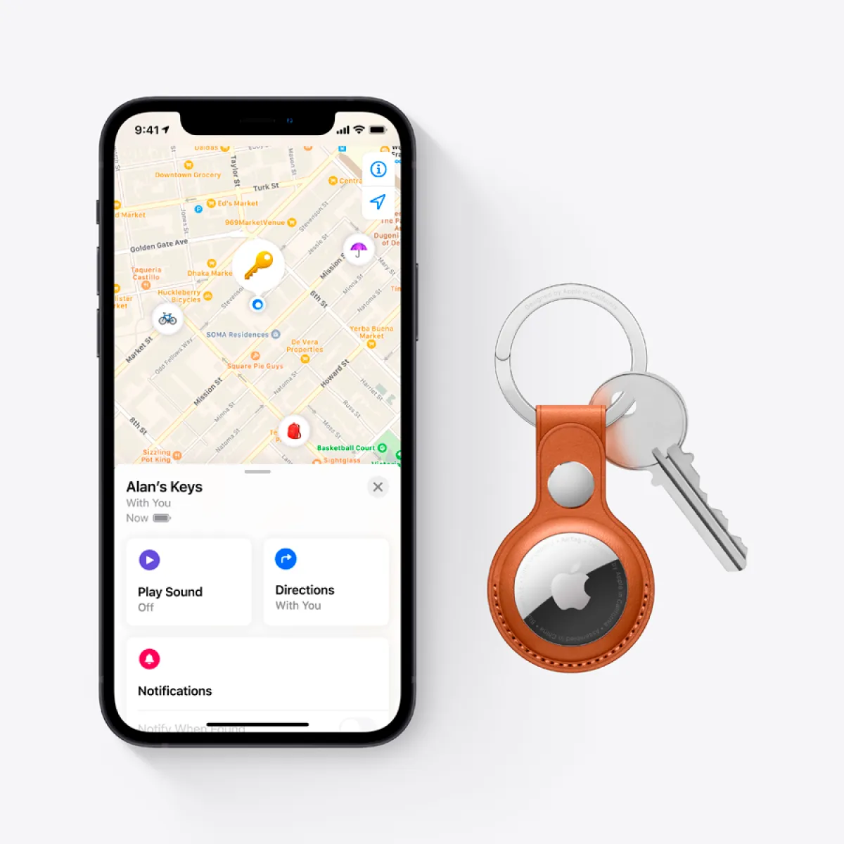 Apple AirTag (1 Pack), Model A2187 — фото 10
